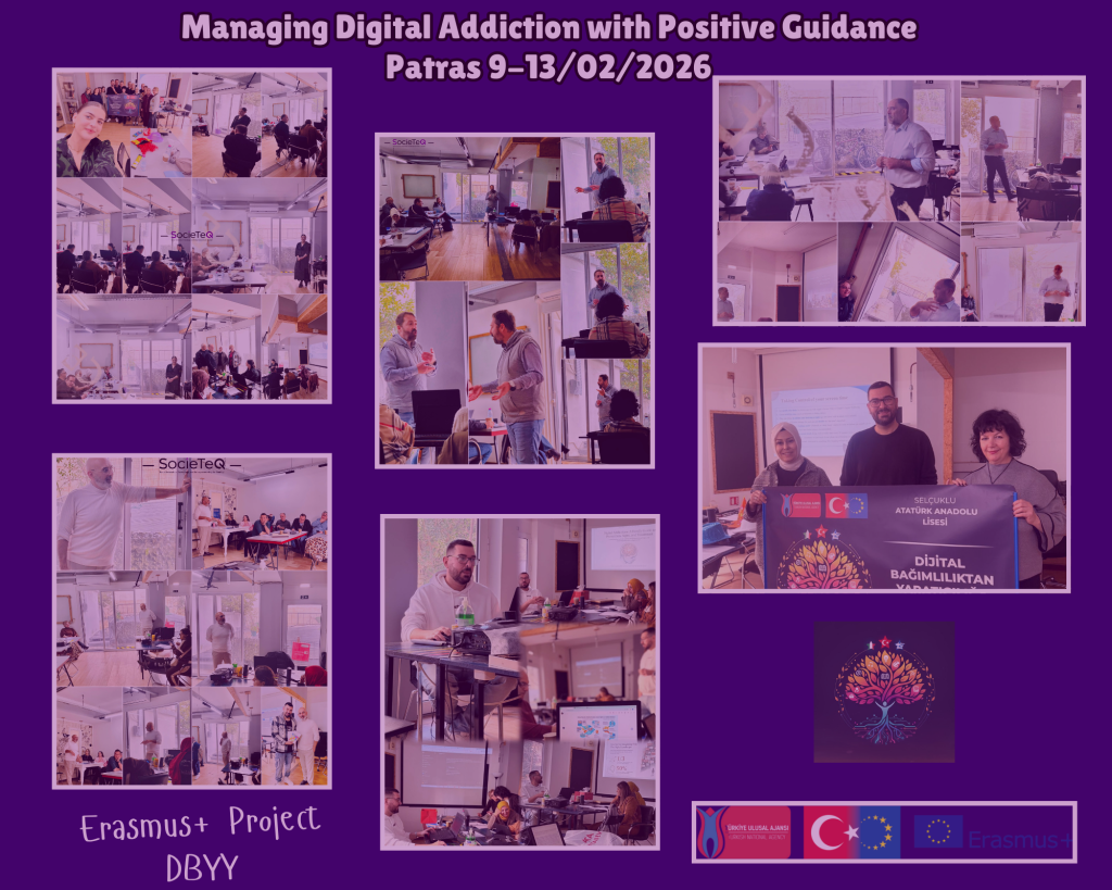 Managing Digital Addiction with Positive Guidance| 5-Day Workshop Series in Patras | Erasmus+ Project DBYY